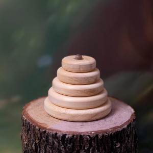 Circle Tower (Montessori) - Natural Wooden Educational Blocks