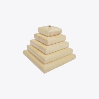 Square Tower (Montessori) - Natural Wooden Educational Blocks