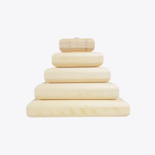 Square Tower (Montessori) - Natural Wooden Educational Blocks