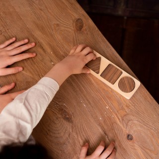Geometric Shapes - Natural Wooden Educational Blocks
