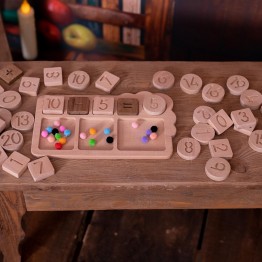 Wooden Math Boards ( 47 Pieces / Designed for Montessori Educations)