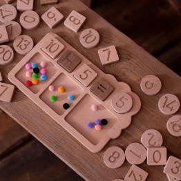 Wooden Math Boards ( 47 Pieces / Designed for Montessori Educations)