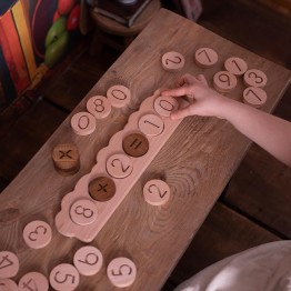 Wooden Math - 4 Operation Game ( 36 Pieces - designed as Montessori Material)