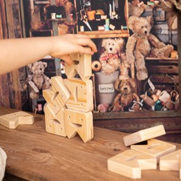 Wooden Tooth Balancing Game (Montessori) / Natural Educational Wooden Toy