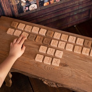 Natural Wooden Alphabet Letter Set 