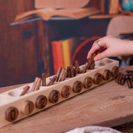 Natural Wooden Number Sticks 2 ( Montessori)