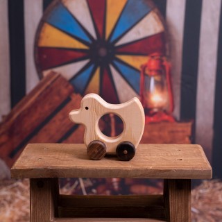 Natural Wooden Duck-Car  