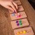 Wooden Pompon Number Tables (Montessori - 100% Natural) - Educational Toy