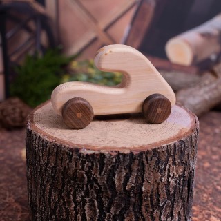 Hatchback Car - Natural Wooden