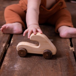 Hatchback Car - Natural Wooden