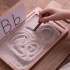 Wooden Sand Board (Montessori -% 100 Natural) -Educational Toy