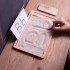 Wooden Sand Board (Montessori -% 100 Natural) -Educational Toy