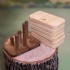 Wooden Cloudy with Holes (1-6 Numbers) - Natural Wooden Educational Toy
