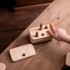 Wooden Cloudy with Holes (1-6 Numbers) - Natural Wooden Educational Toy