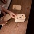 Wooden Cloudy with Holes (1-6 Numbers) - Natural Wooden Educational Toy