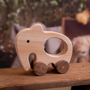 Elephant Car - Wooden Toy