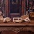 Geometric Wooden Toy Cars