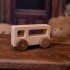 Geometric Wooden Toy Cars
