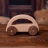 Geometric Wooden Toy Cars