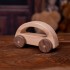 Geometric Wooden Toy Cars