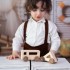 Geometric Wooden Toy Cars