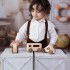 Geometric Wooden Toy Cars