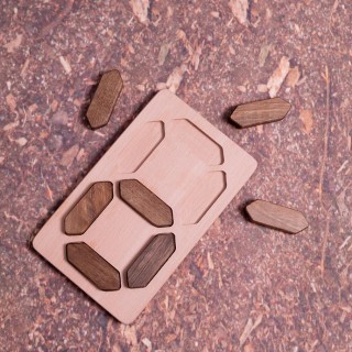 Wooden Digital Numbers - Natural  Educational Toy